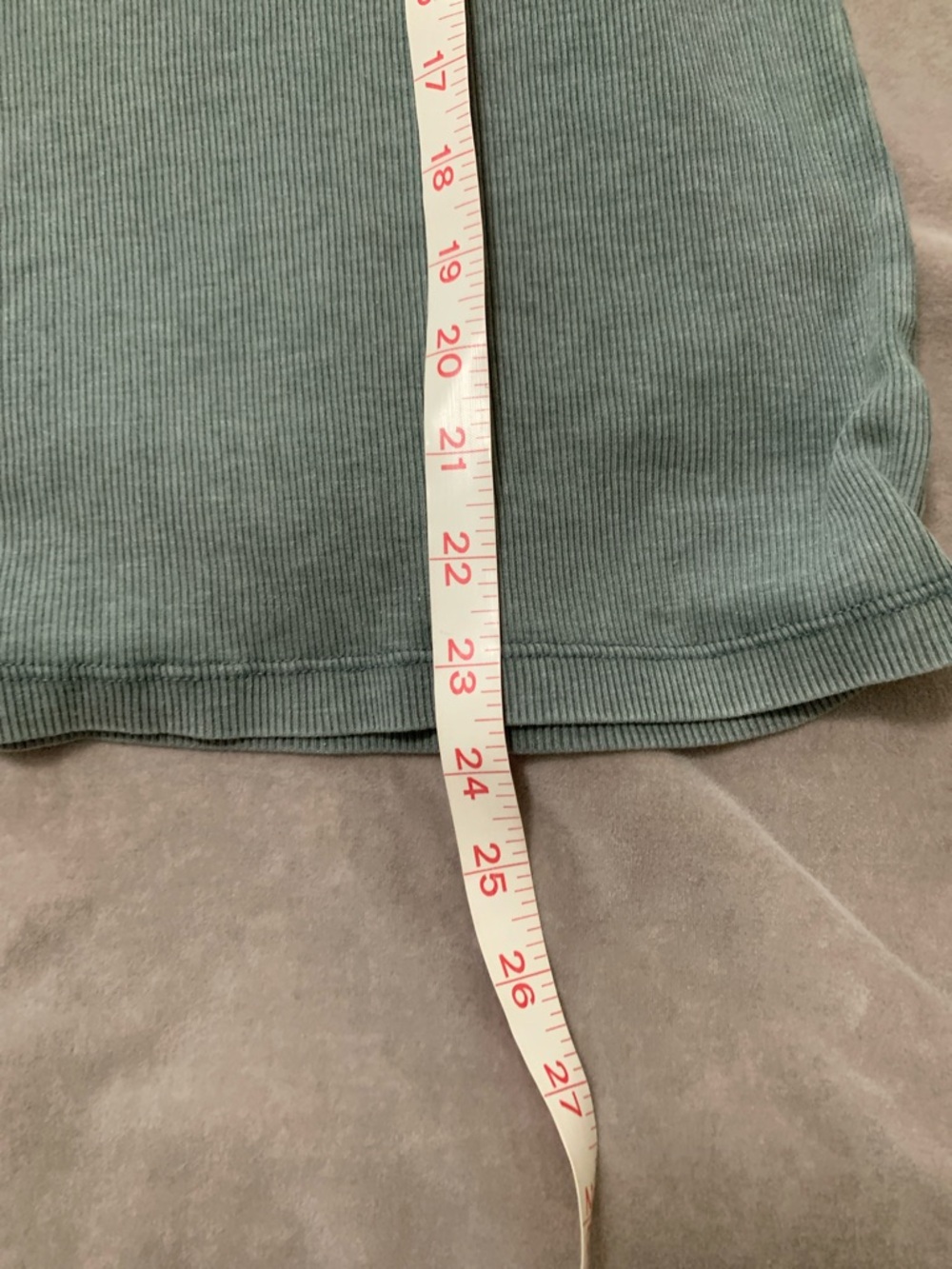 aerie Ribbed Henley Tank - Seafoam Green - Picture 6 of 6